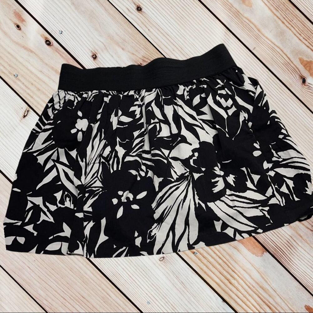 IZ BYER Womens XL Black White Mini Skirt